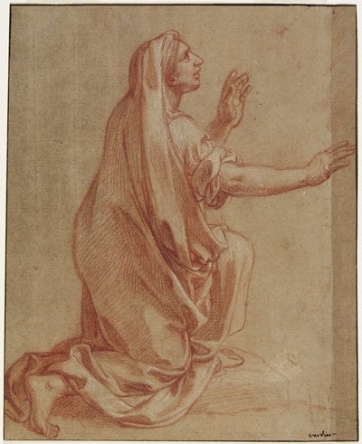 Studie voor de opwekking van Lazarus door Francois Verdier